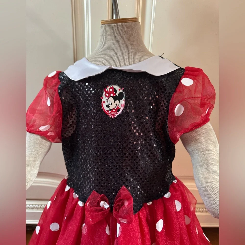 Minnie Mouse Dress Shoes ears Disney Store costume Polka Dot World 6 4th of July